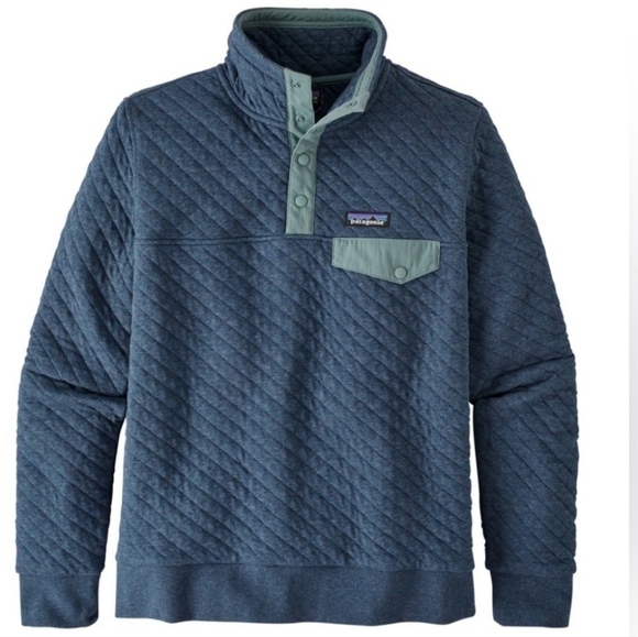 Women's Patagonia Organic Cotton Snap-T  Quilted Pullover-Size Small - Picture 1 of 5